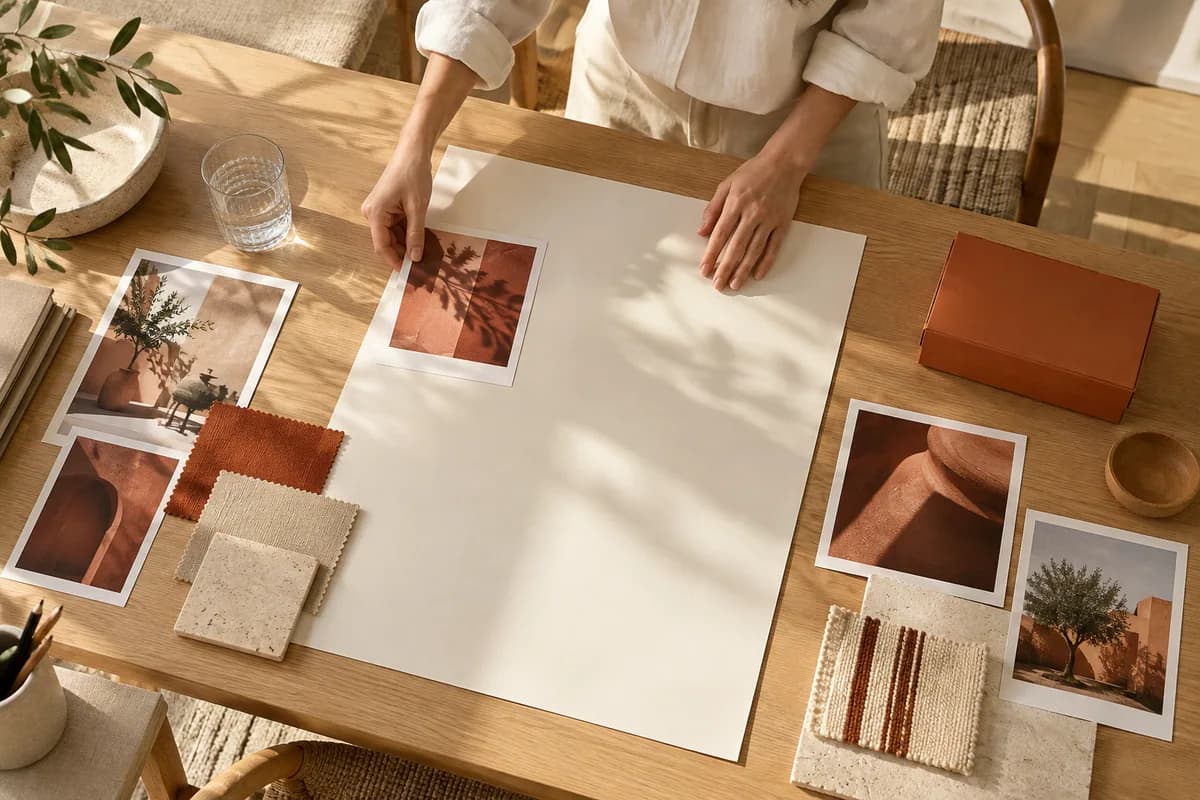 Conceptual campaign design with a focused offer and creative materials
